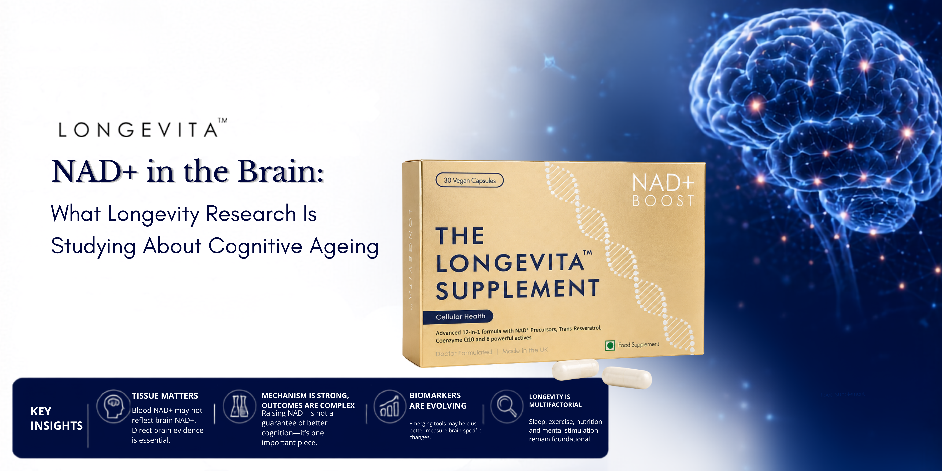 NAD+ in the Brain: What Longevity Research Is Studying About Cognitive Ageing