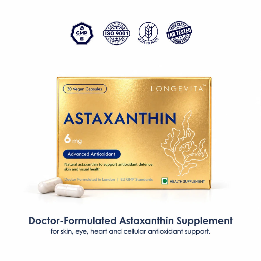 Longevita Antioxidant Power: Acts as a potent lipid-soluble antioxidant that neutralizes free radicals and reduces cellular inflammation.